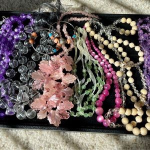 vintage necklace and earring lot